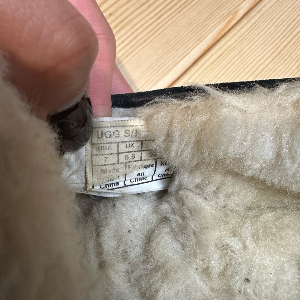 UGG Black Suede Moccasins - Picture 5 of 5